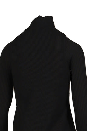 OBLIQUE BUTONNED SWEATER / BLK