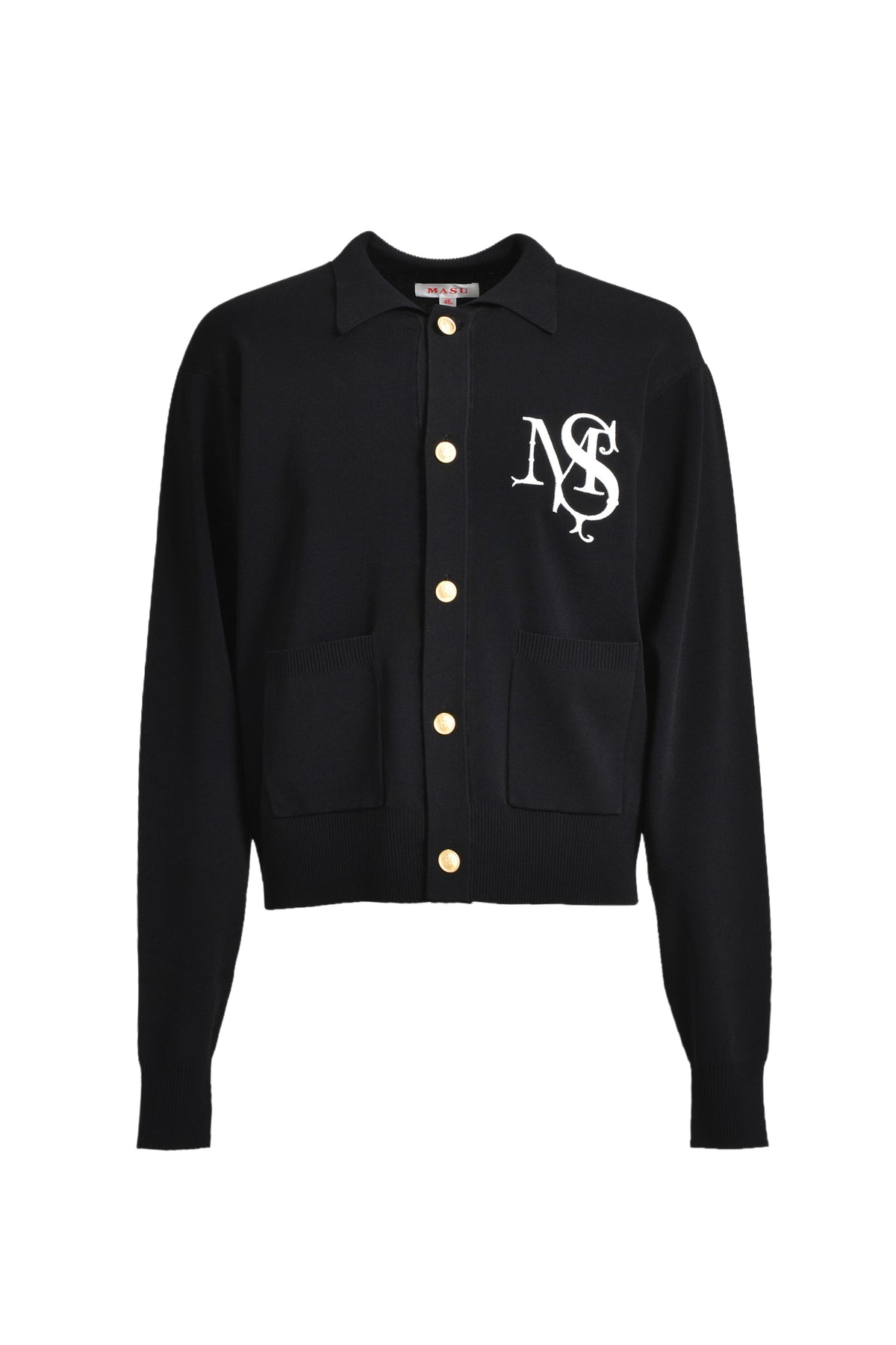 M.S. CREST CARDIGAN / BLK