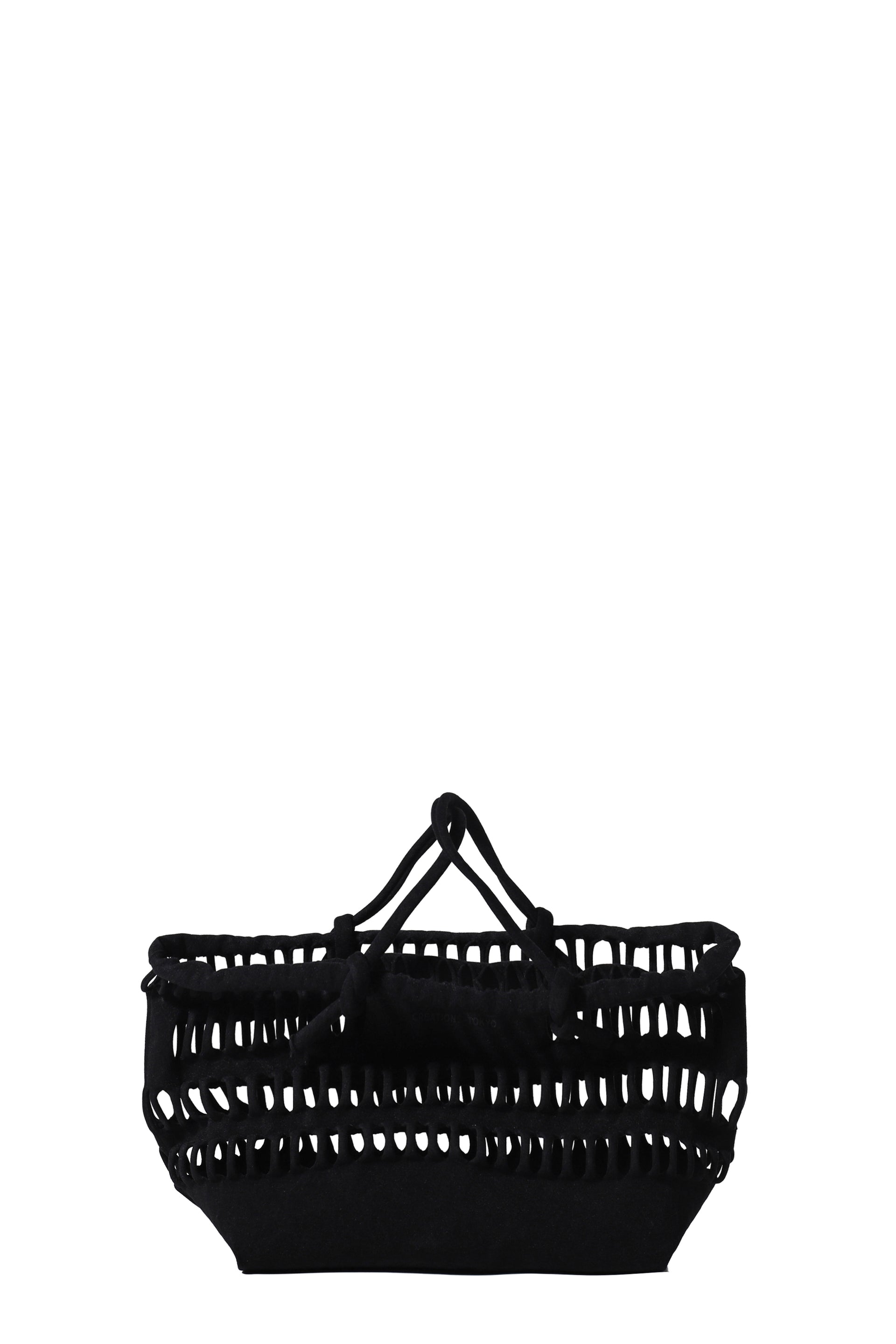 beautiful people KONBU KNIT SHOPPING BUSKET BAG / BLK