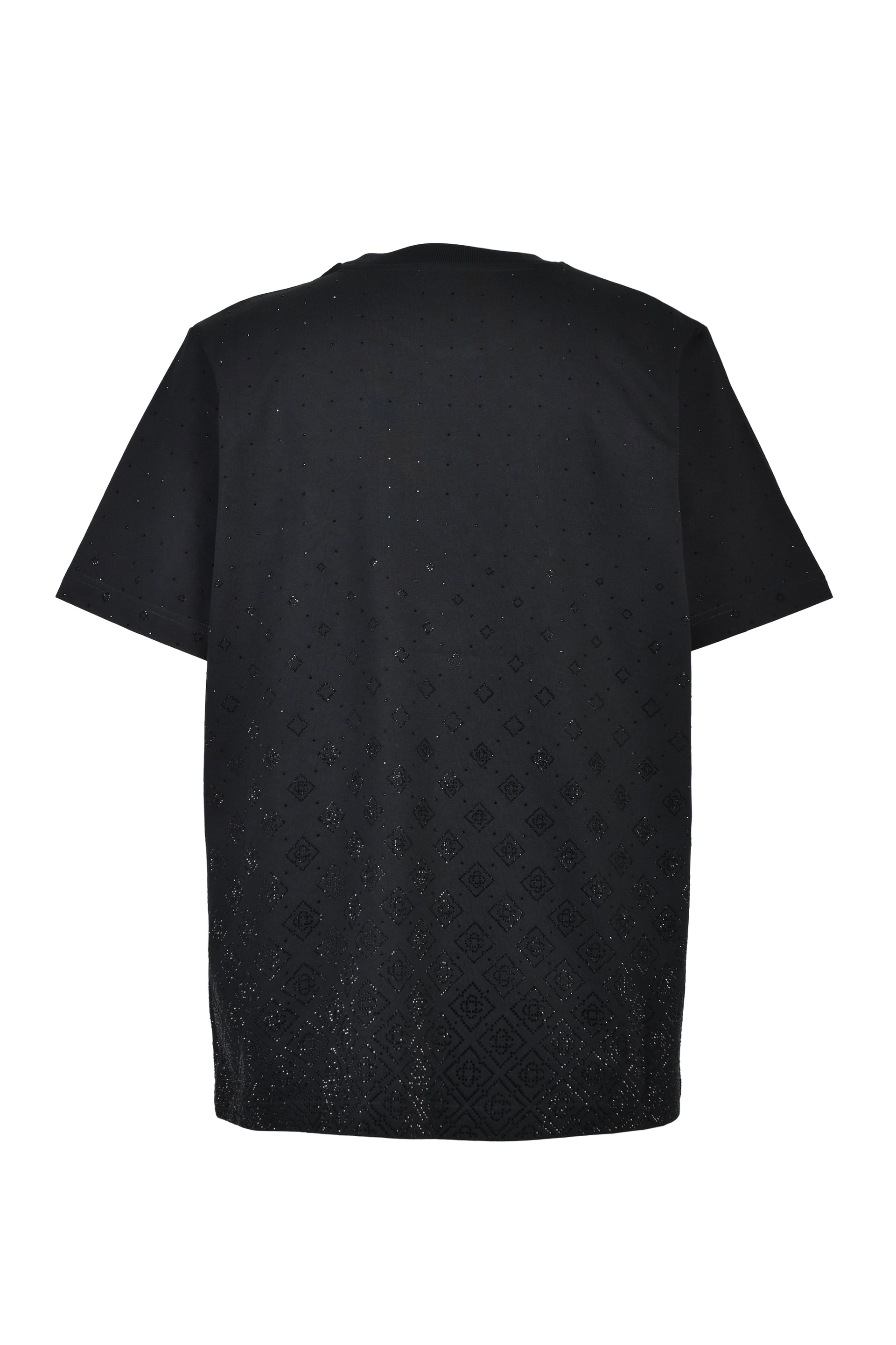 CRYSTAL MONOGRAM CLASSIC T-SHIRT / BLK