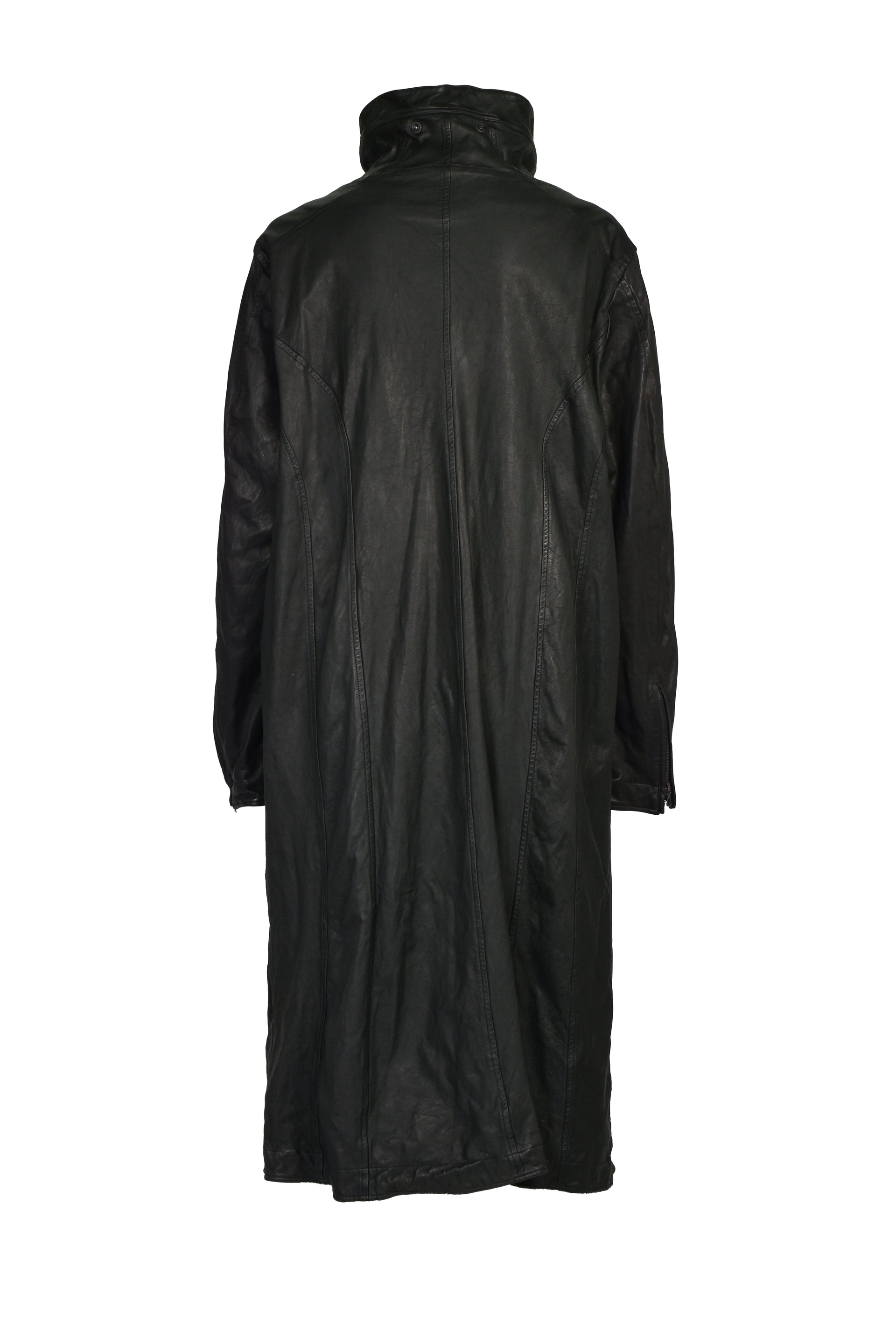 COW SKIN COAT / BLK
