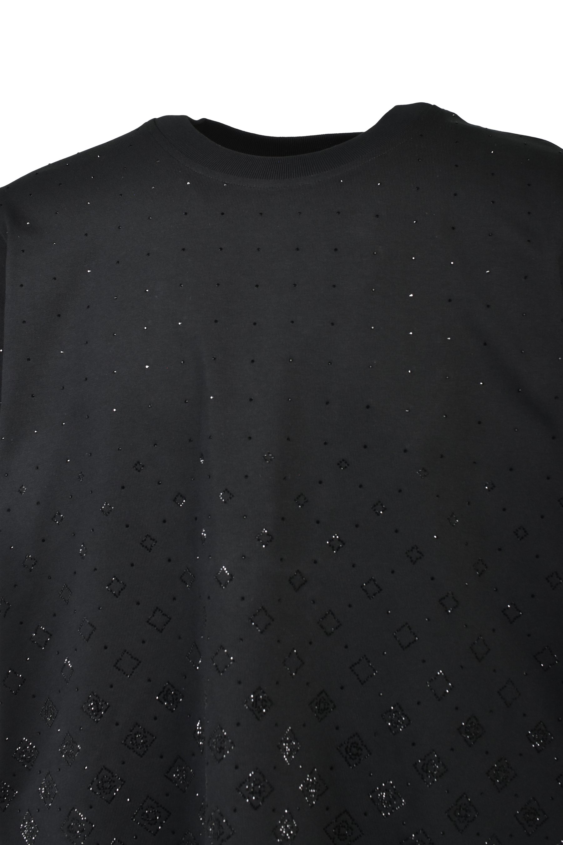 CRYSTAL MONOGRAM CLASSIC T-SHIRT / BLK