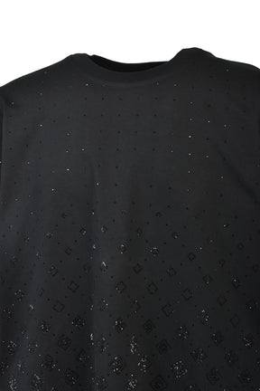 CRYSTAL MONOGRAM CLASSIC T-SHIRT / BLK