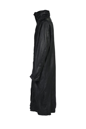 COW SKIN COAT / BLK