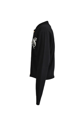 M.S. CREST CARDIGAN / BLK