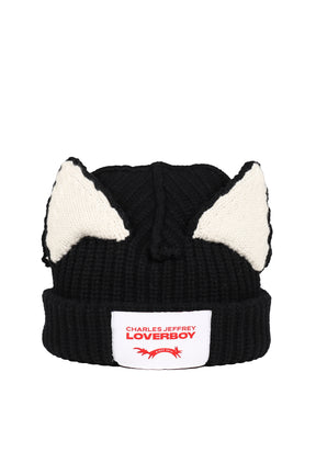 CHUNKY EARS BEANIE / BLK