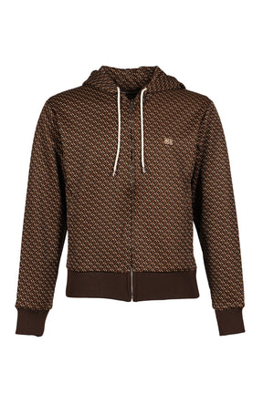 HOODED TRACK JACKET / BRW CARAMEL CAMEL