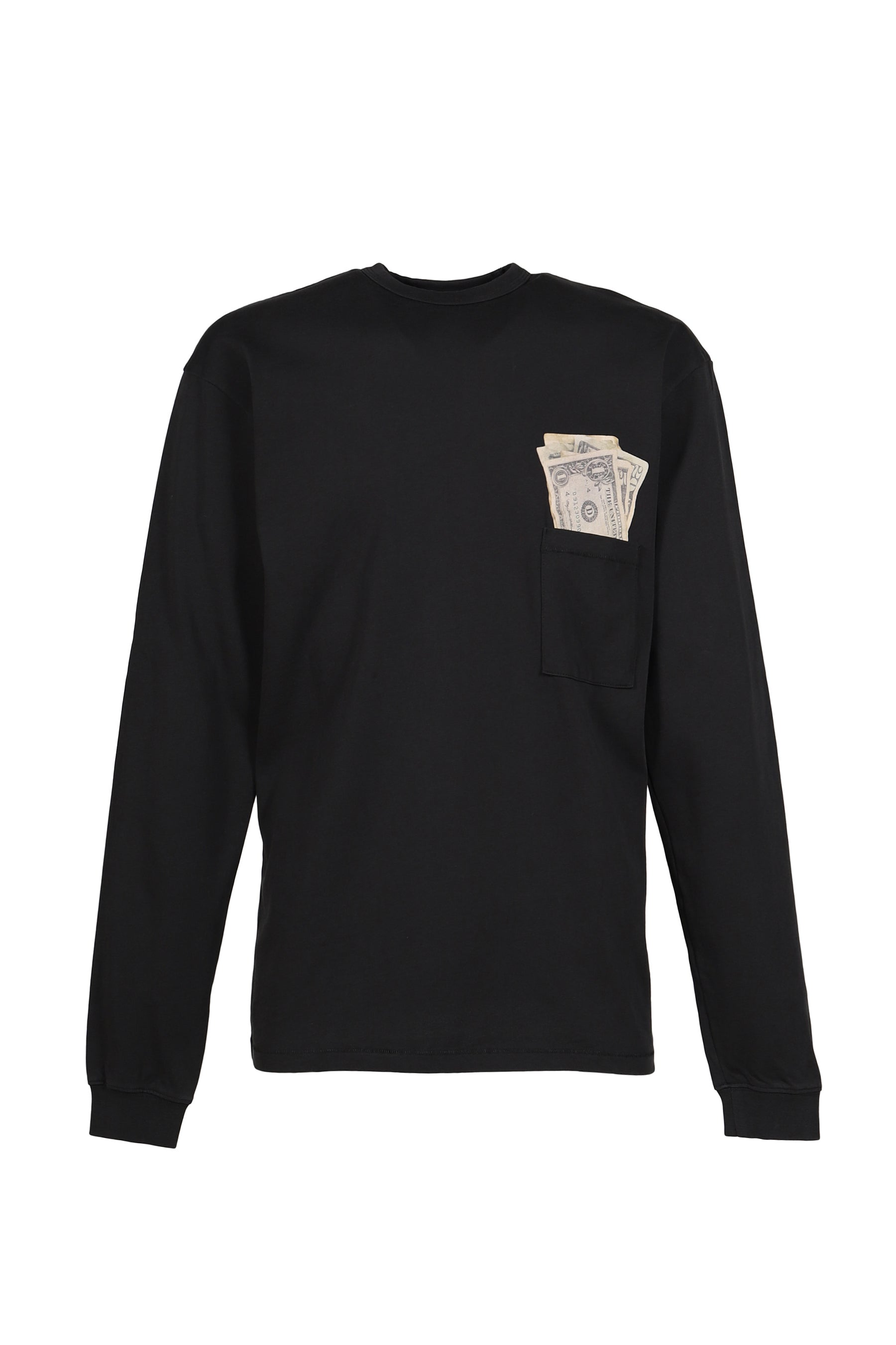 UNISEX MONEY LONGSLEEVE TEE KNIT / BLK