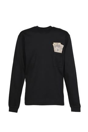 UNISEX MONEY LONGSLEEVE TEE KNIT / BLK