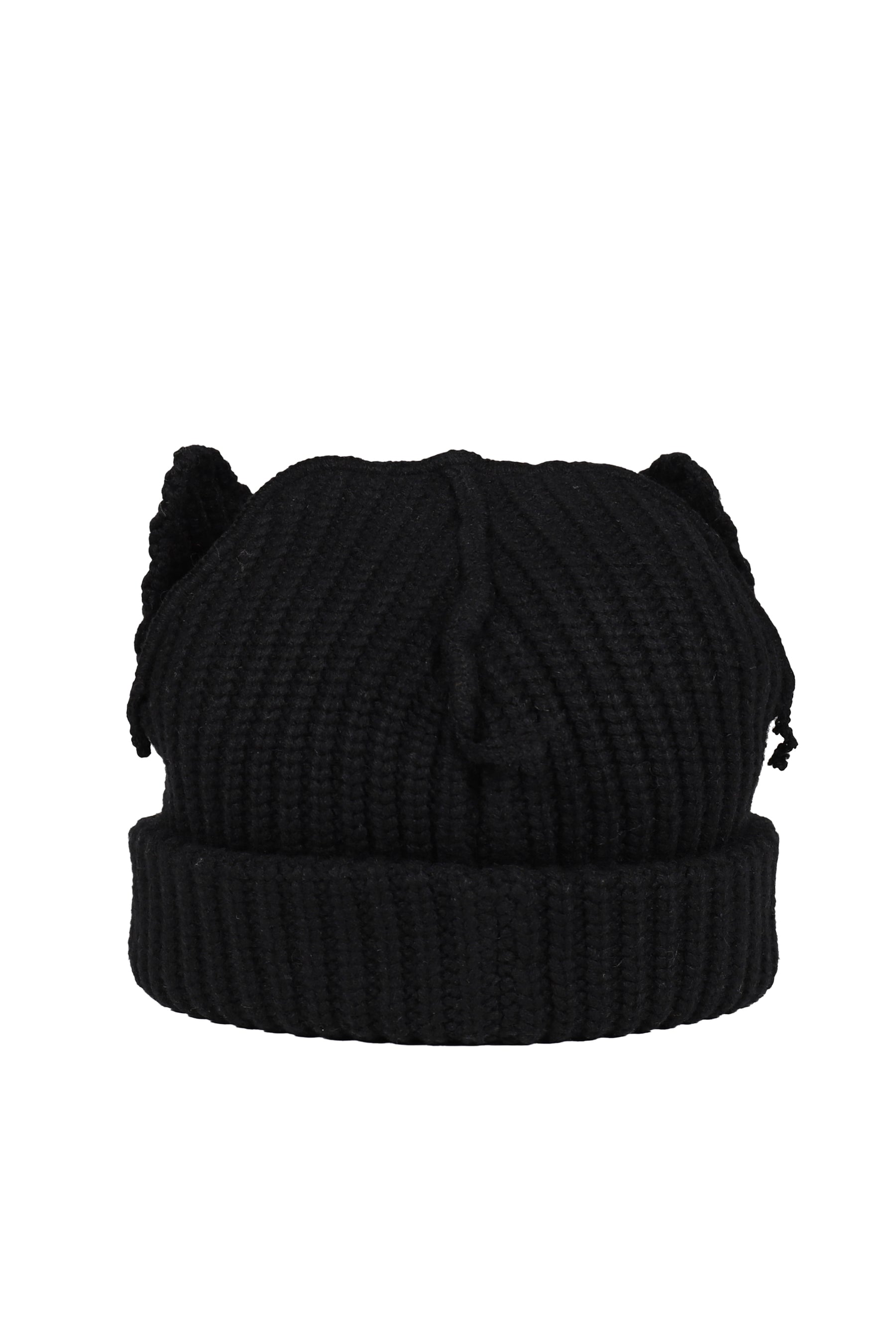 CHUNKY EARS BEANIE / BLK