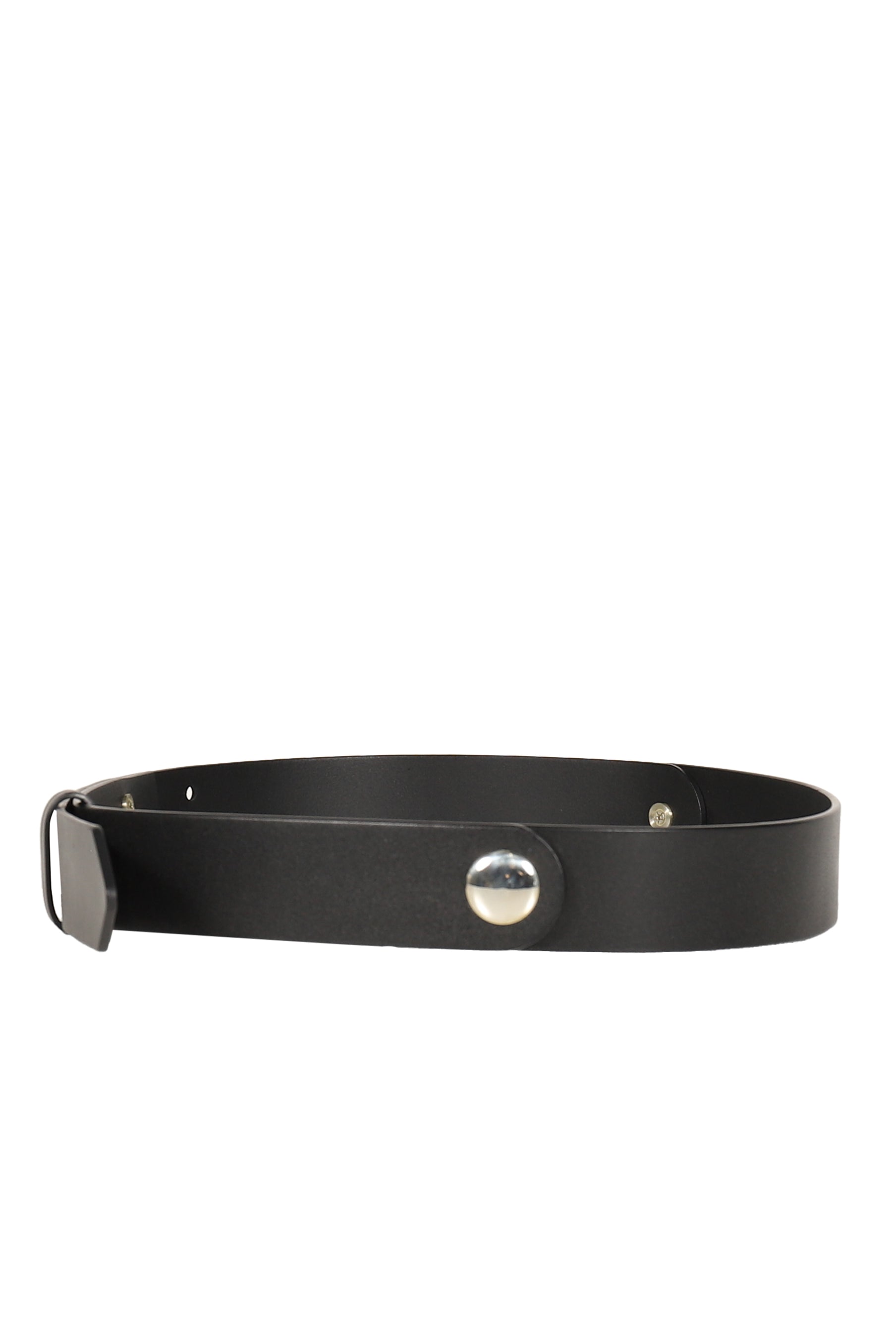 FOLDING LEATHER BELT / BLK