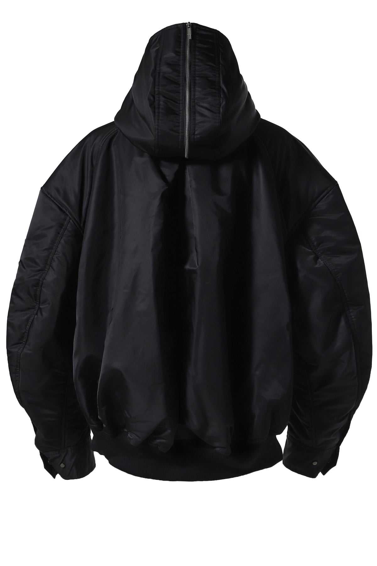 NYLON OVERSIZED PADDED JACKET / BLK