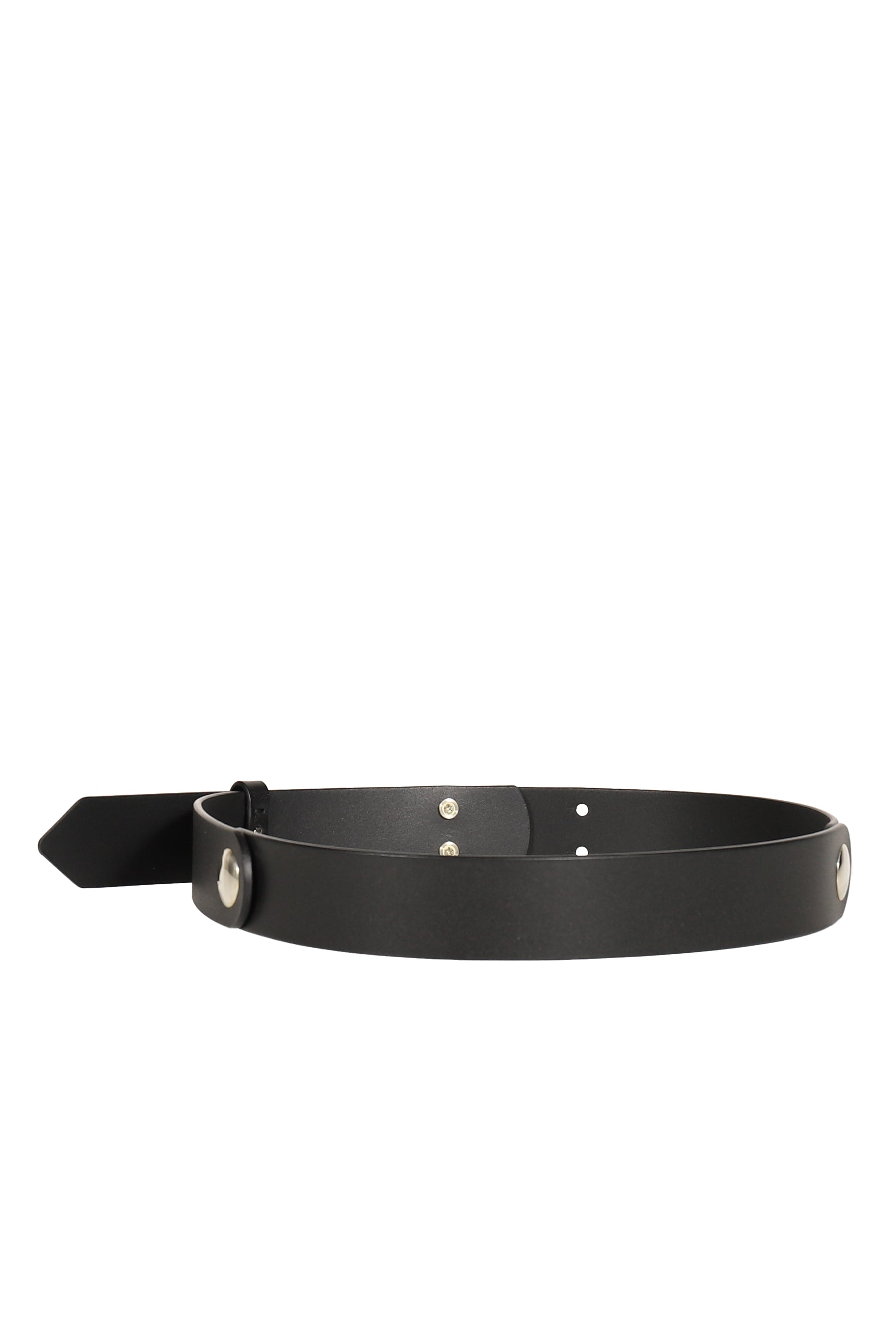 FOLDING LEATHER BELT / BLK