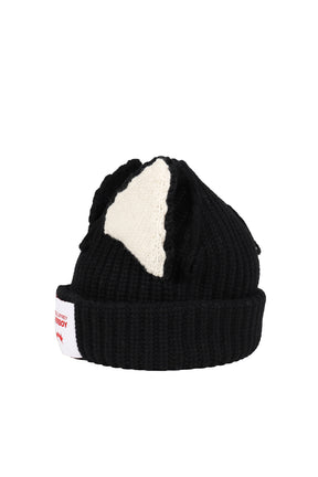 CHUNKY EARS BEANIE / BLK