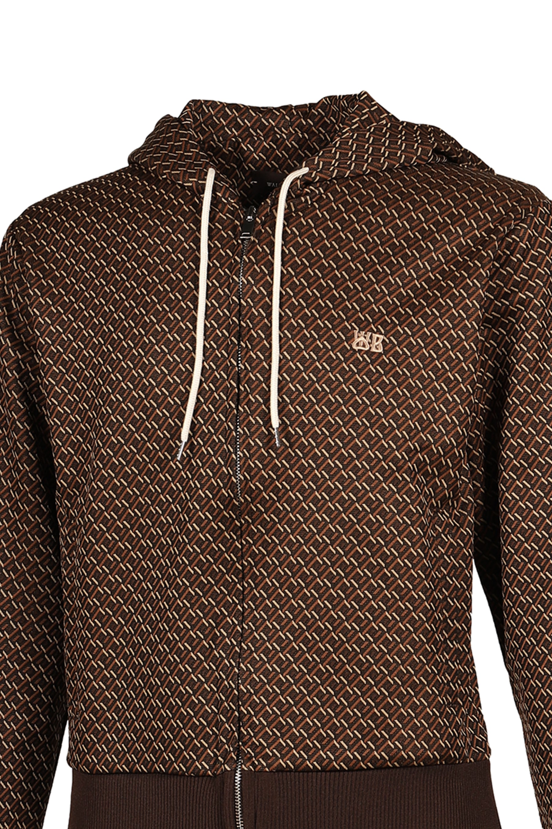 HOODED TRACK JACKET / BRW CARAMEL CAMEL