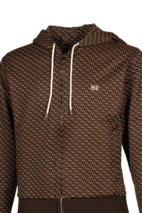 HOODED TRACK JACKET / BRW CARAMEL CAMEL