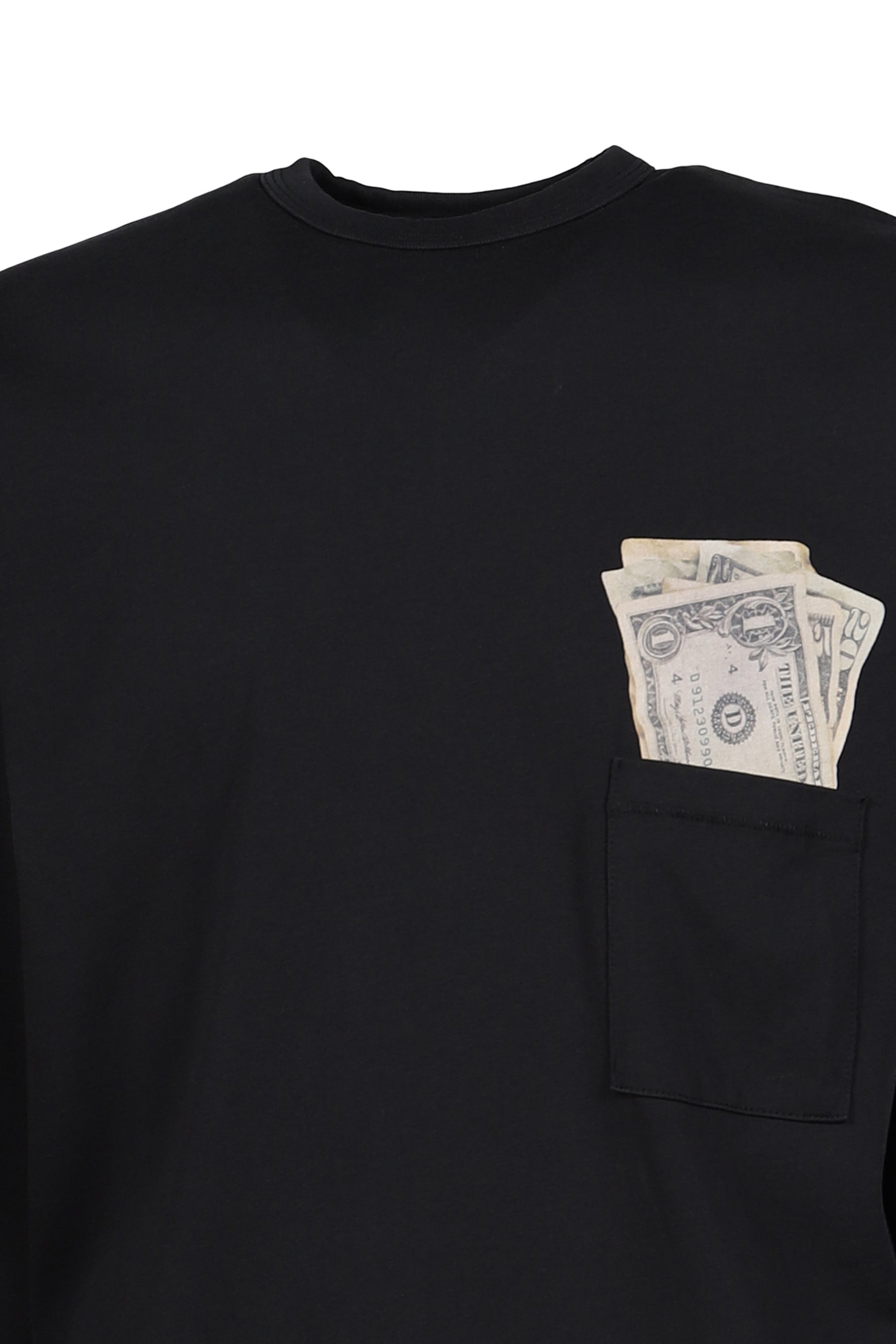 UNISEX MONEY LONGSLEEVE TEE KNIT / BLK