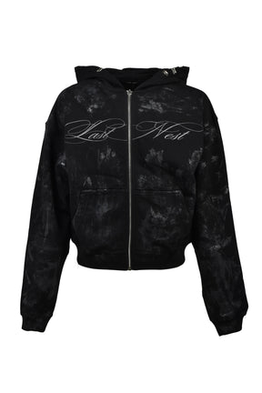 LAST NEST ラストネスト SS26 COATING LOGO HOODIE / BLK - NUBIAN