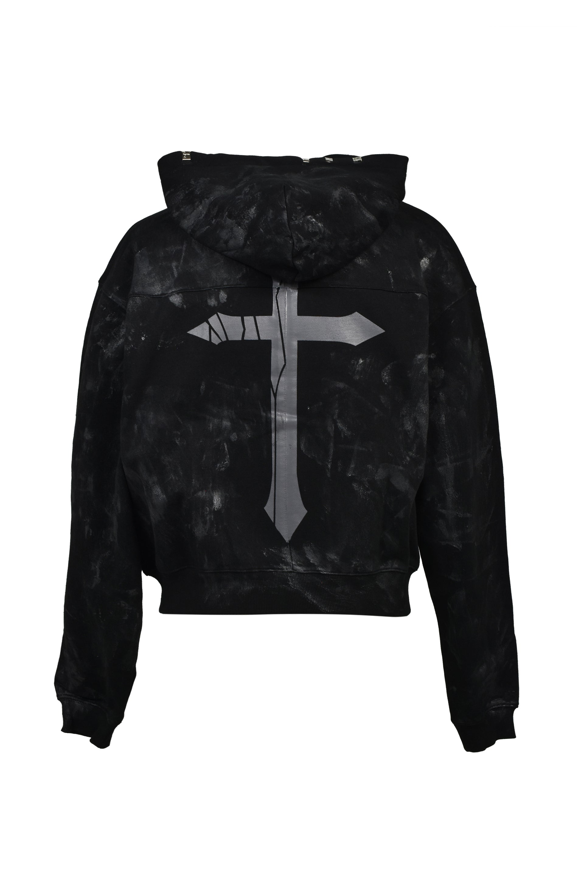 COATING LOGO HOODIE / BLK