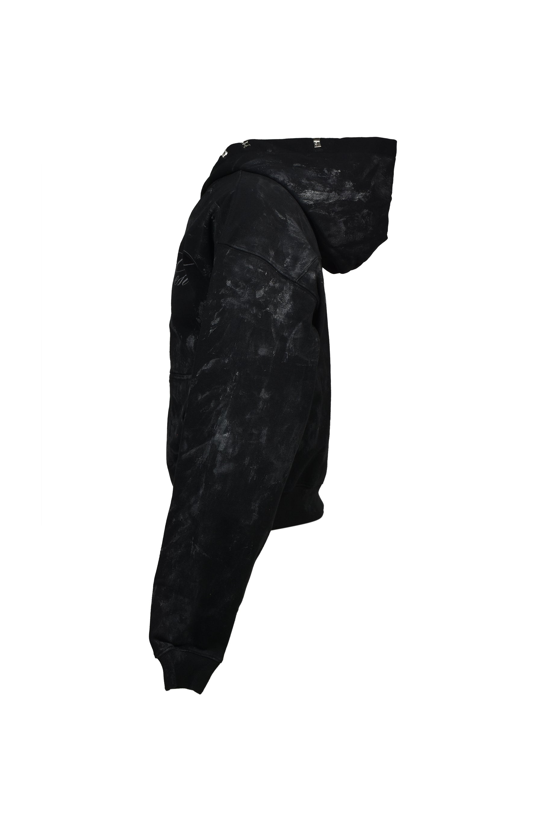 COATING LOGO HOODIE / BLACK