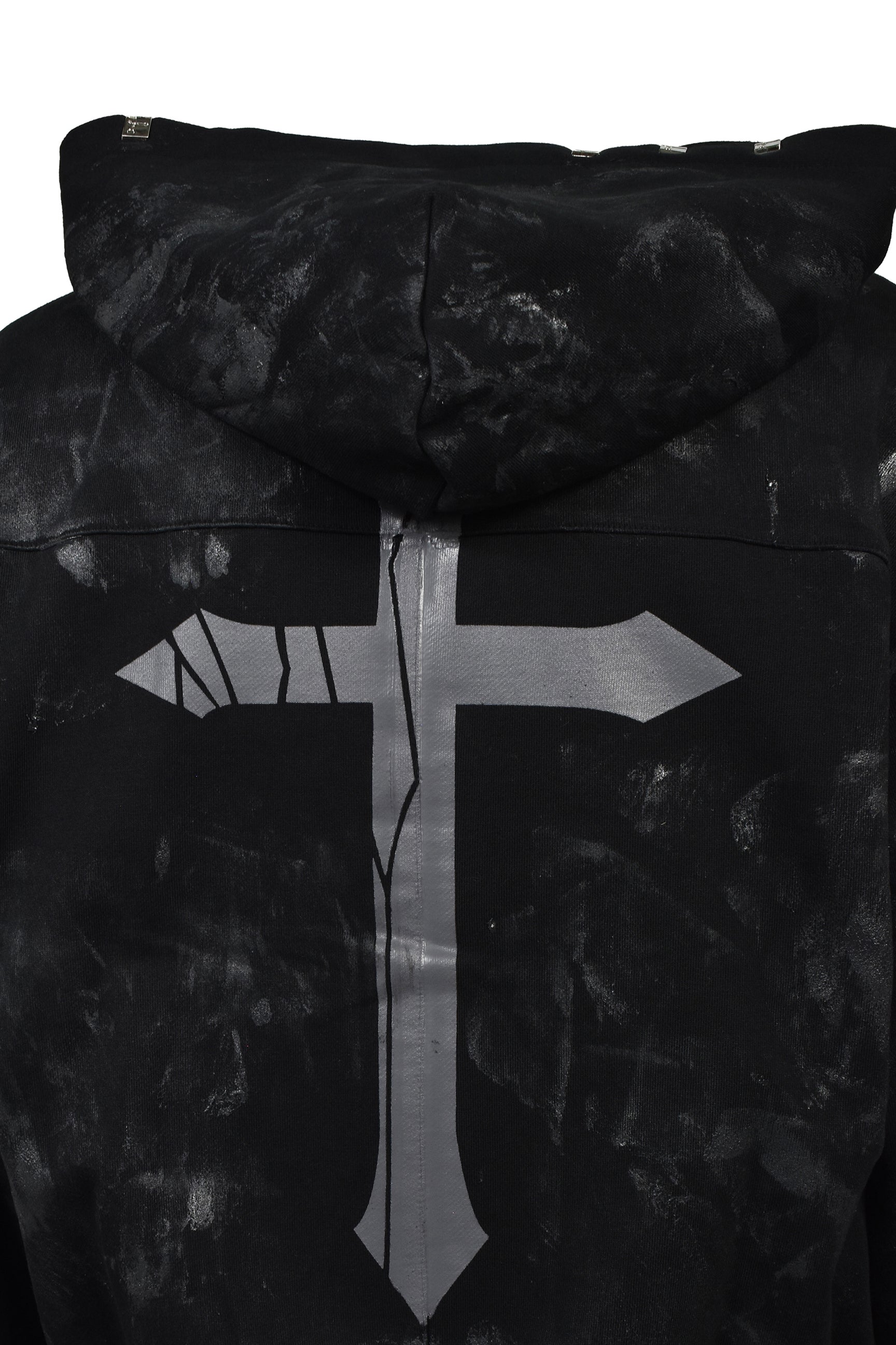 COATING LOGO HOODIE / BLACK
