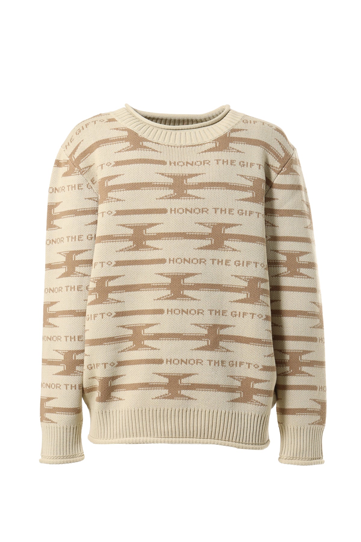 HONOR THE GIFT オナーザギフト FW23 H WIRE KNIT SWEATER / BONE -NUBIAN