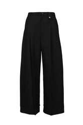 FLUID TAILORED WIDE LEG / BLK TAILORING WOOL