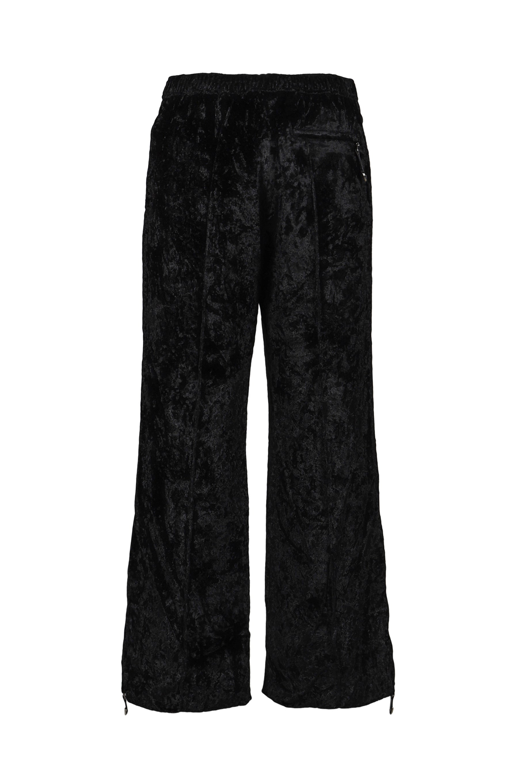 CRUSH VELVET PANTS / BLACK 