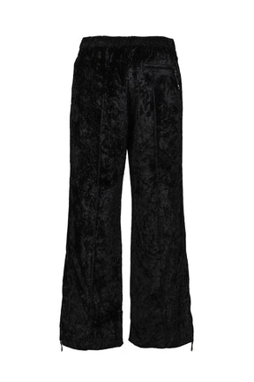 CRUSH VELVET PANTS / BLACK 