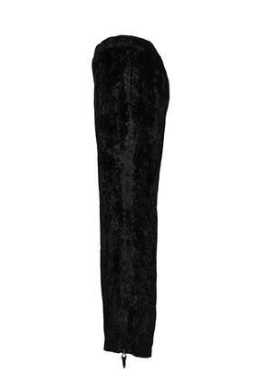 CRUSH VELVET PANTS / BLACK 