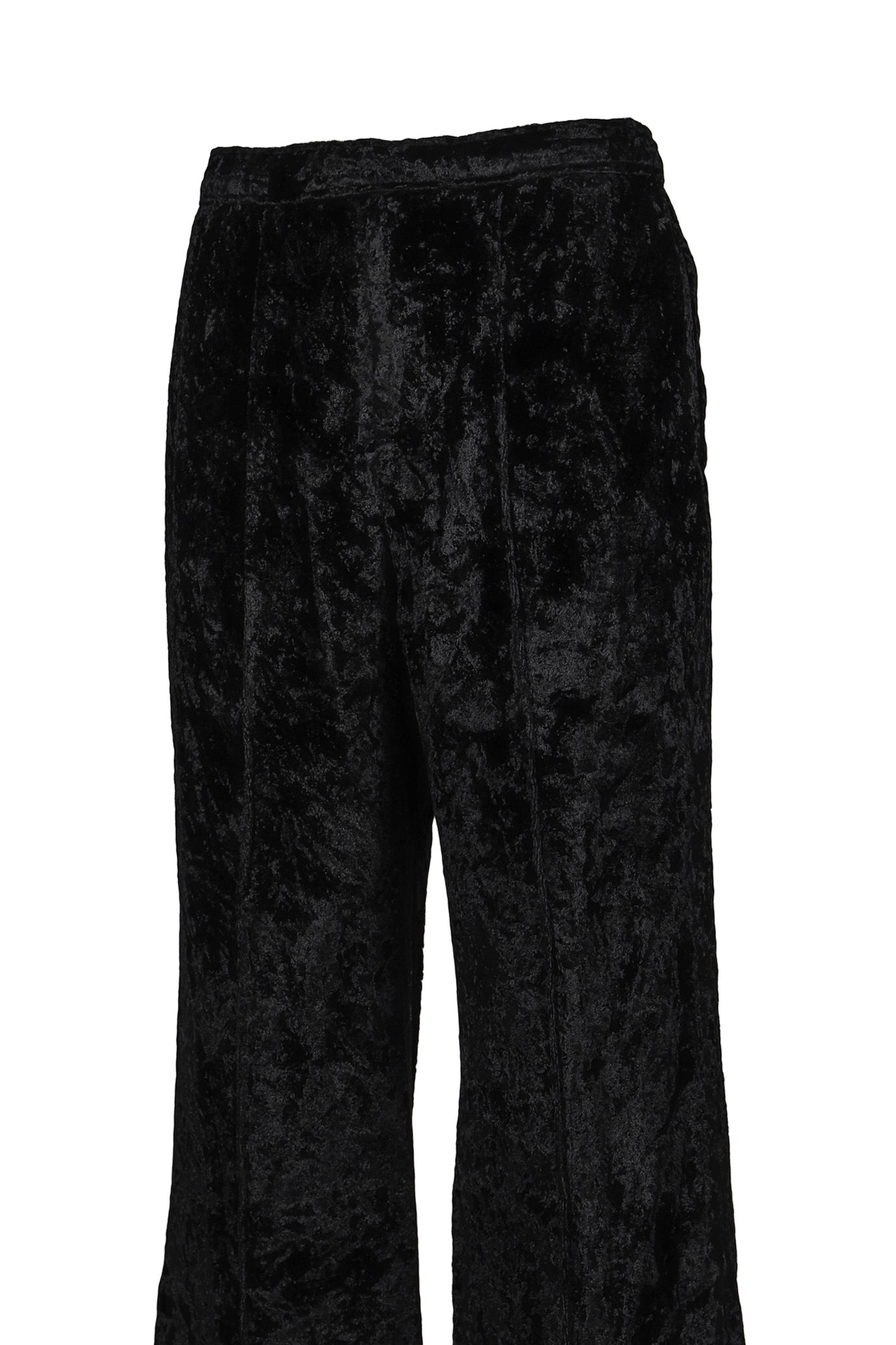 CRUSH VELVET PANTS / BLACK 