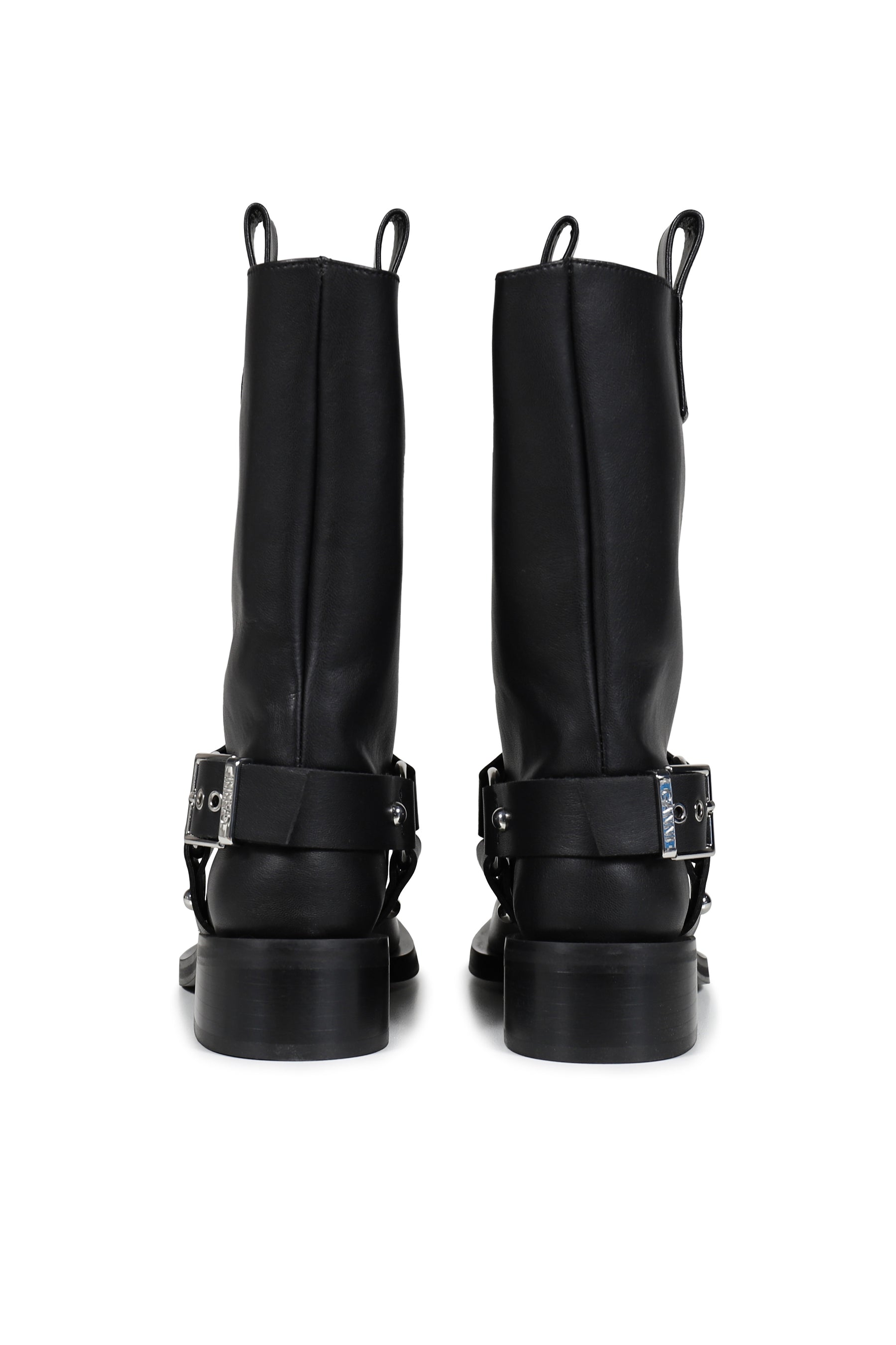 MID SHAFT BIKER BOOT / BLK