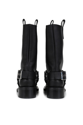 MID SHAFT BIKER BOOT / BLK