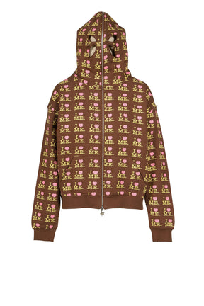 I HEART ME BUTTERFLY HOODIE / CHOCO