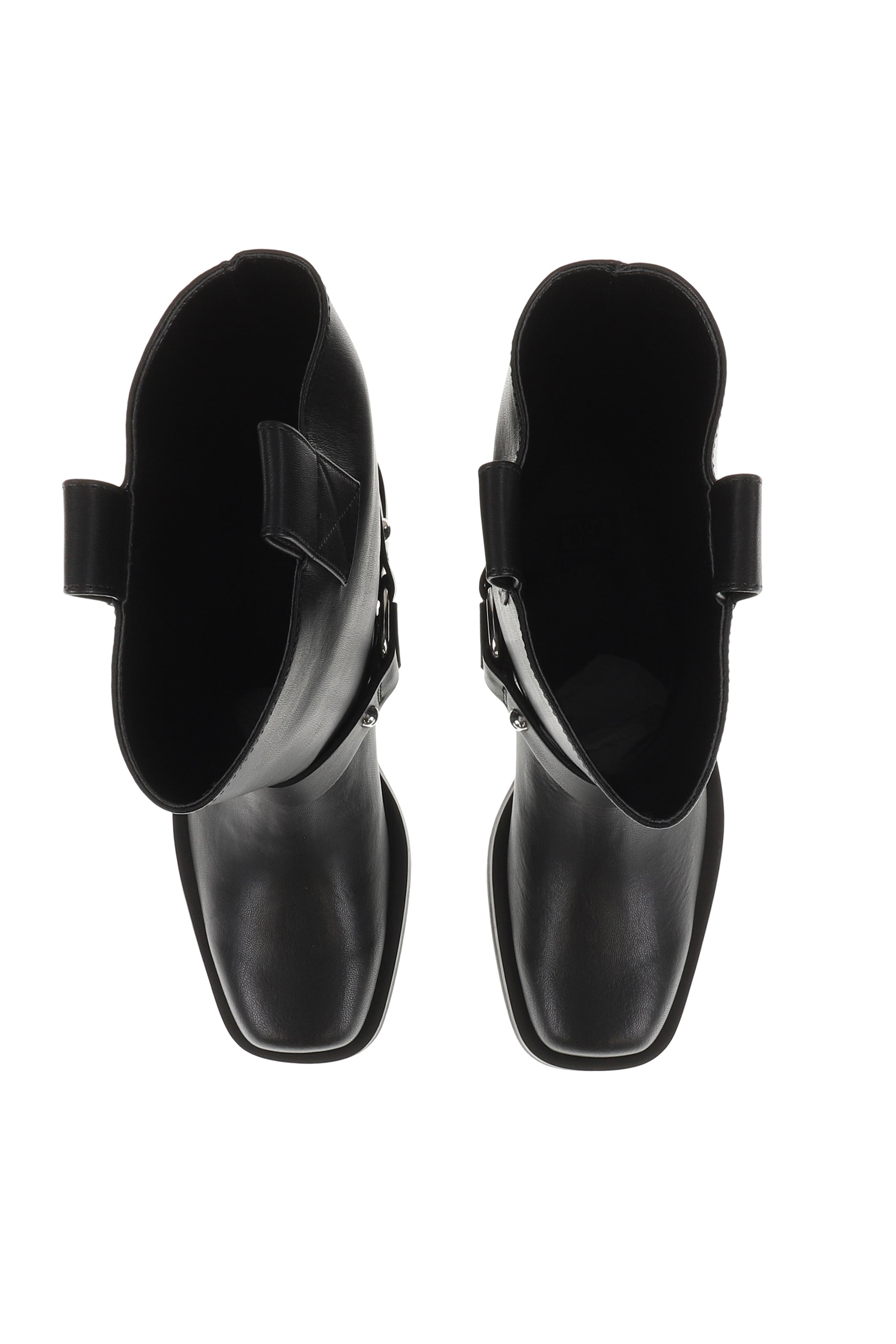 MID SHAFT BIKER BOOT / BLK
