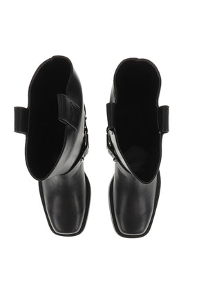 MID SHAFT BIKER BOOT / BLK