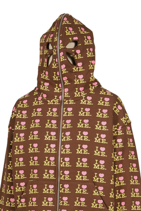 I HEART ME BUTTERFLY HOODIE / CHOCO