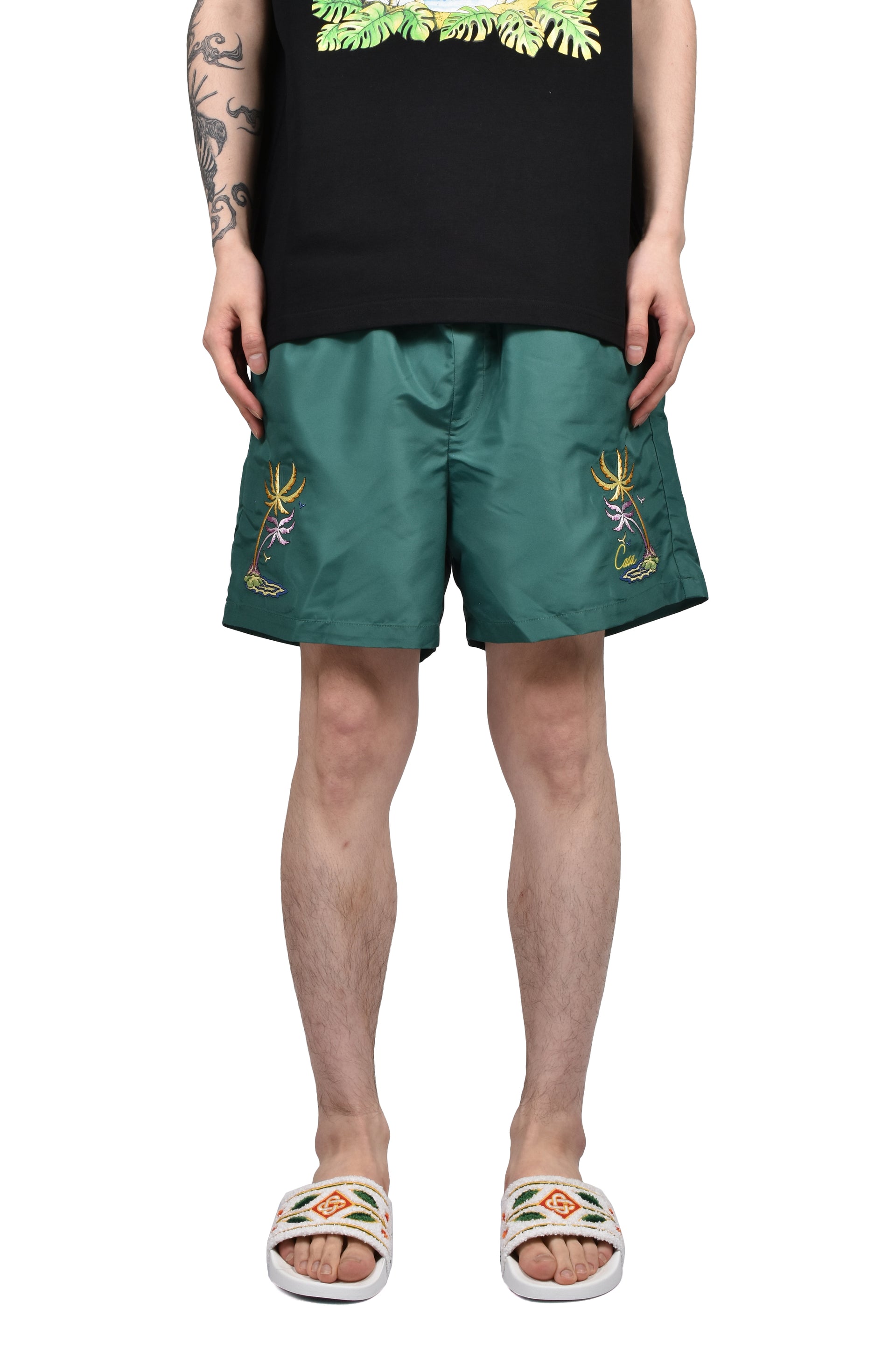 CASA EMBROIDERY SWIM SHORTS / CASA EMBROIDERY