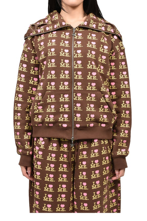 I HEART ME BUTTERFLY HOODIE / CHOCO