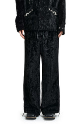 CRUSH VELVET PANTS / BLACK 