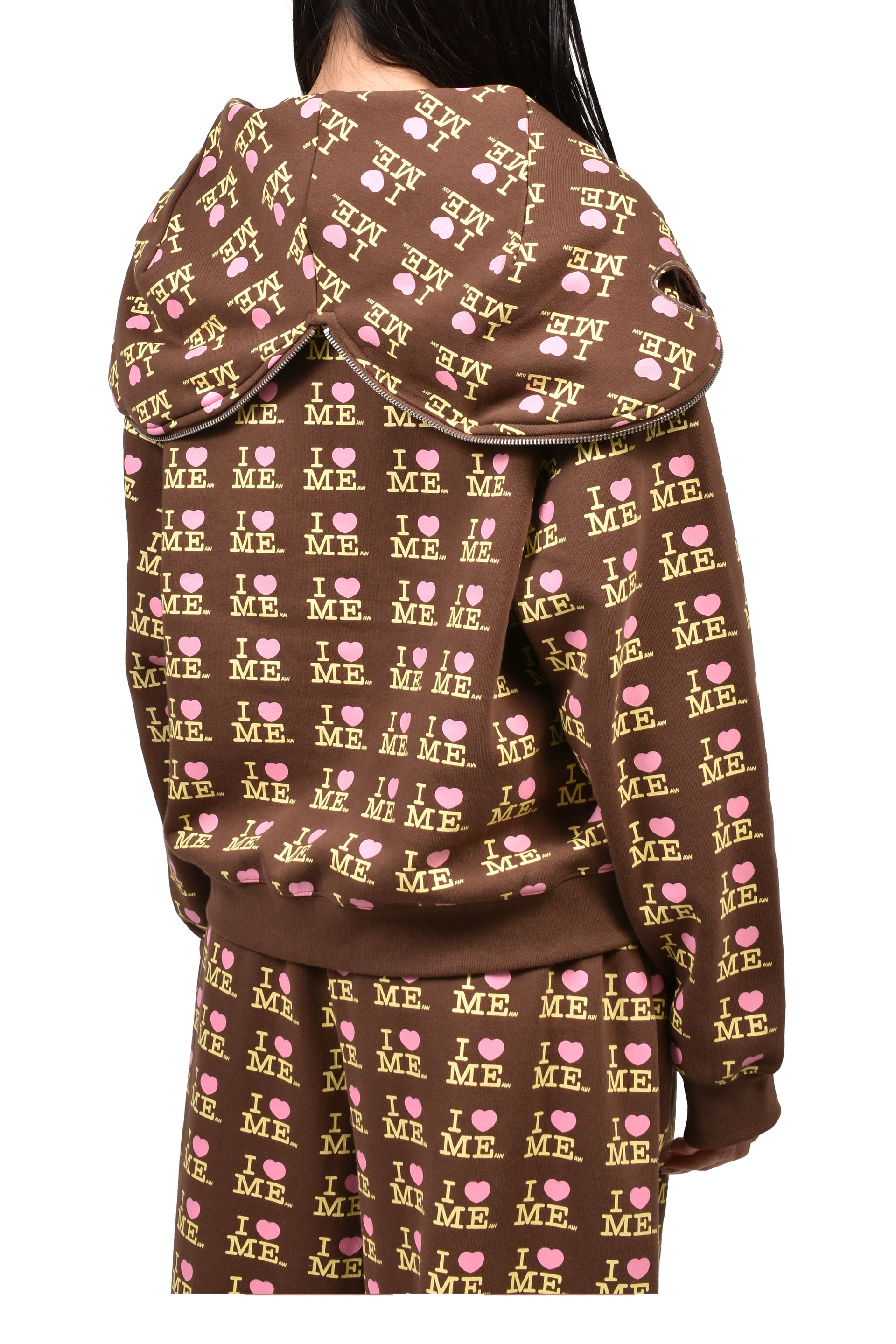 I HEART ME BUTTERFLY HOODIE / CHOCO