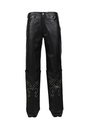 WESTERN BOOT TROUSERS / BLK