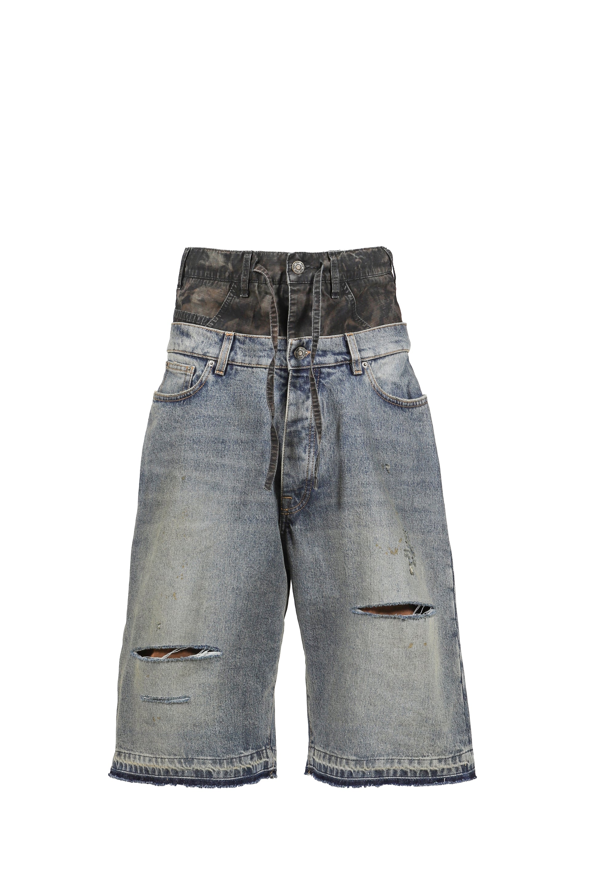 BIG DADDY DOUBLE SHORT / VTG WASHED BLU