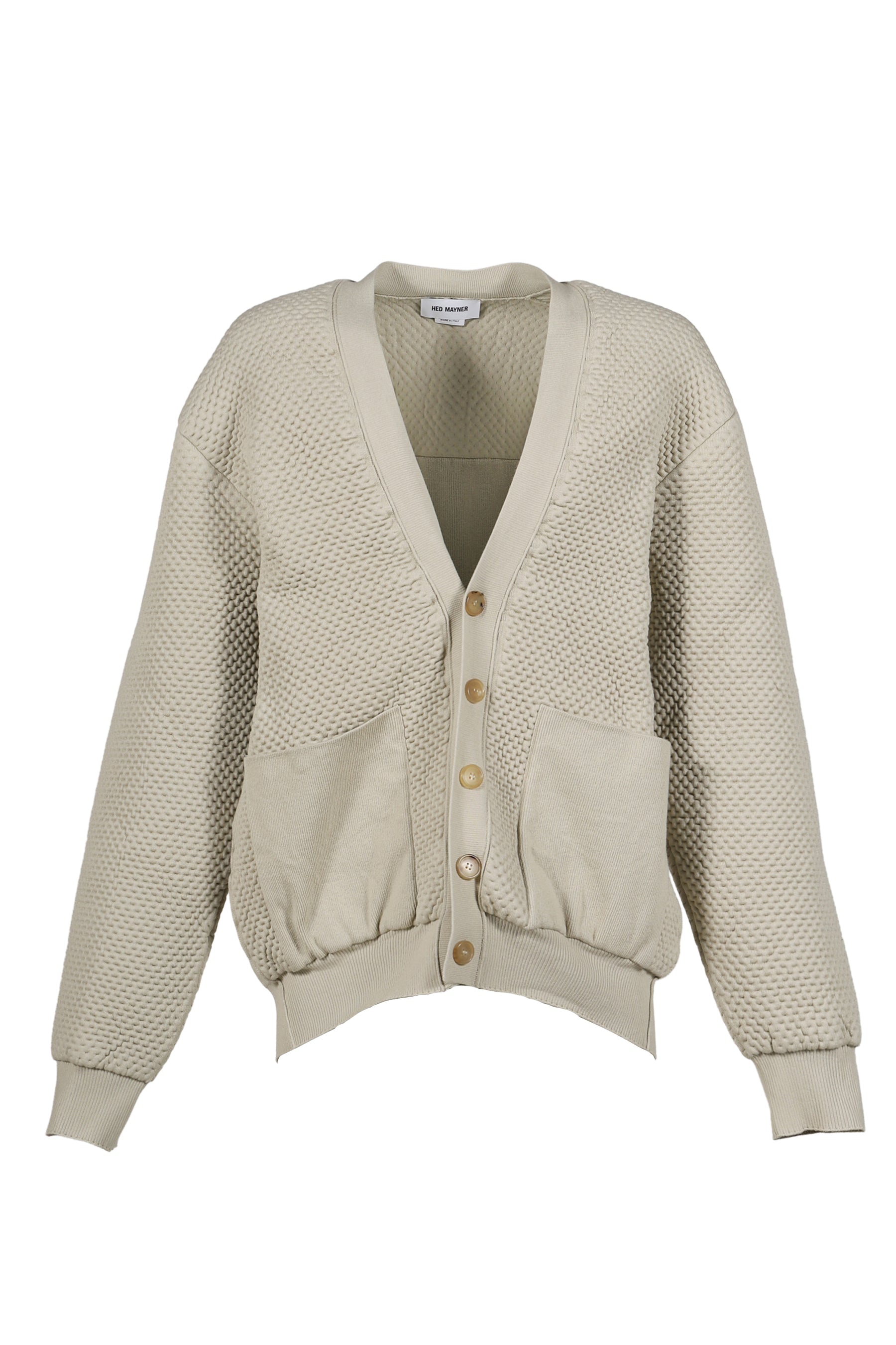 PADDED COTTON CARDIGAN / BEI