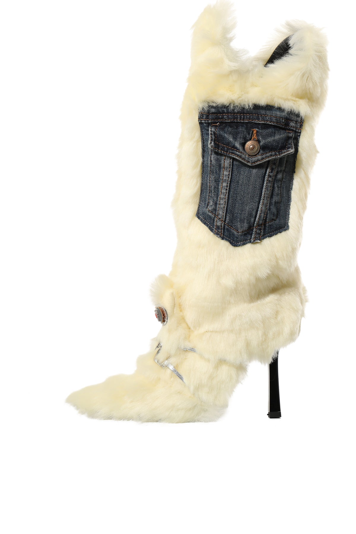 Fur add on for boots or heels from Japan , Women's Fashion, Footwear, Boots  on Carousell
