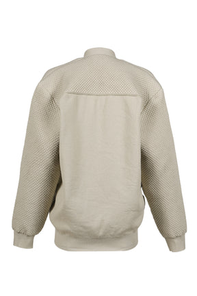 PADDED COTTON CARDIGAN / BEI