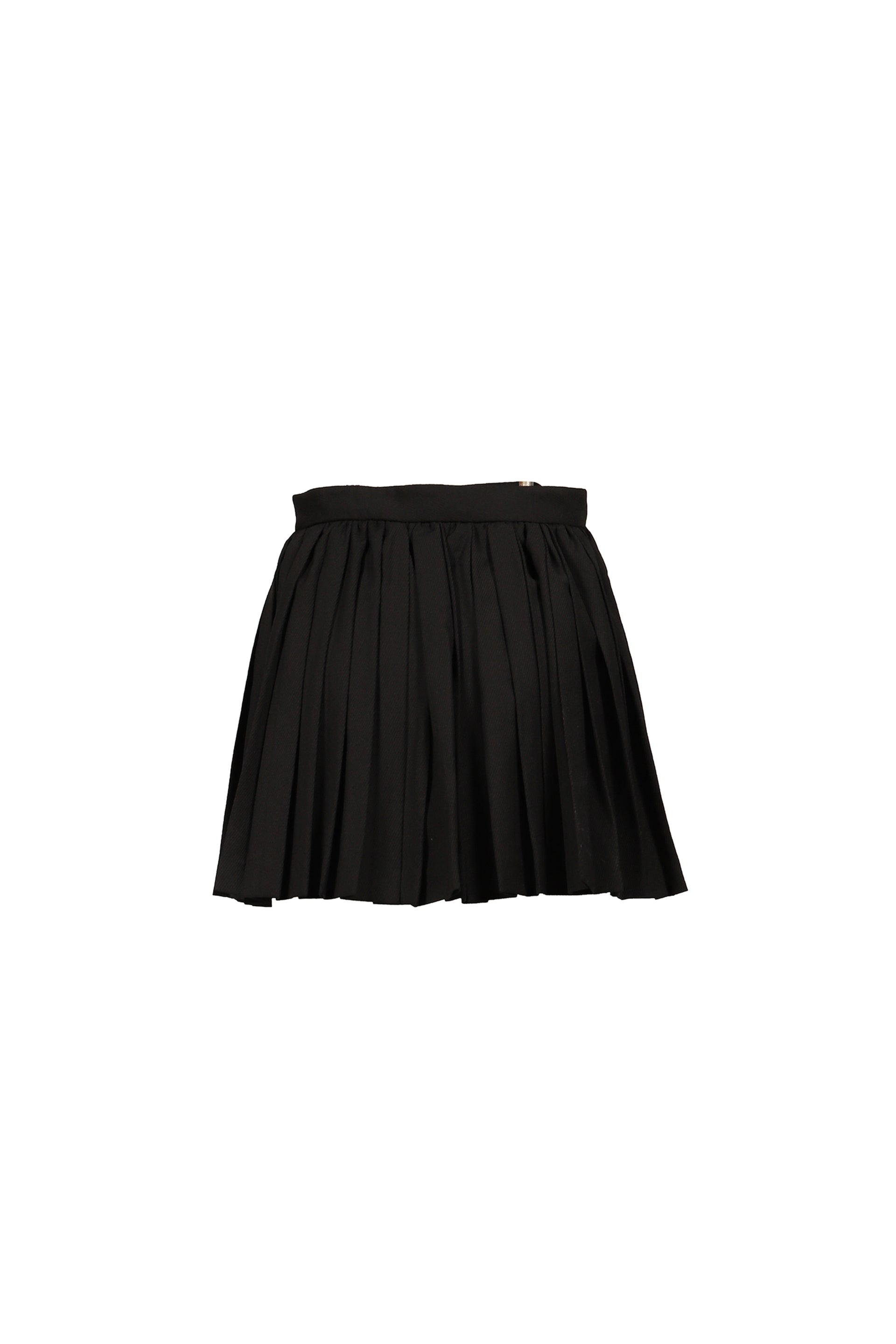 PLEATED MINI SKIRT / BLK