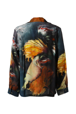 OIL PAINTING SHIRTS / BLK