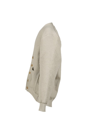 PADDED COTTON CARDIGAN / BEI