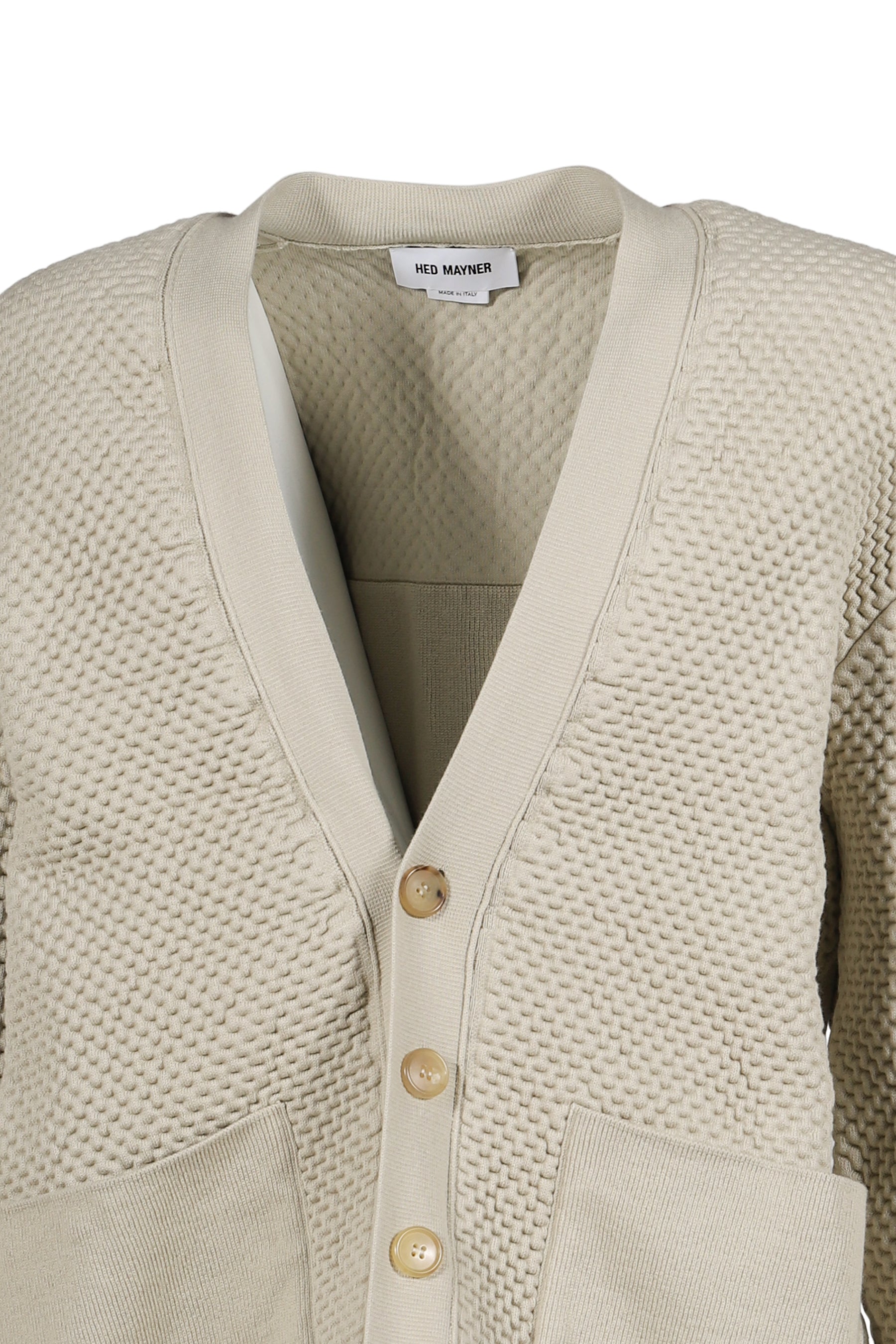 PADDED COTTON CARDIGAN / BEI